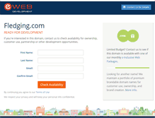 Tablet Screenshot of fledging.com